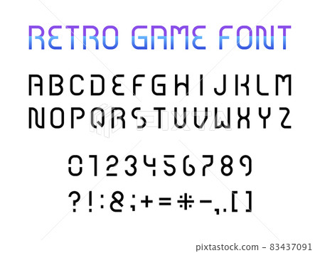 Retro Game Font. Retro Game Font. 83437091