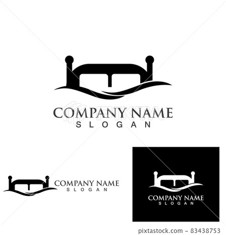 The bed logo and symbol vector eps10 83438753