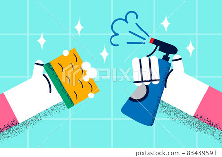 Washing and house cleaning concept 83439591