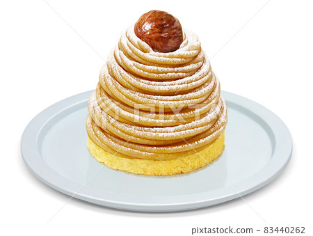 Montblanc Waguri Cake Illustration Real 83440262