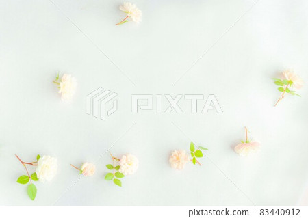 淡粉色玫瑰花框背景玫瑰 淡粉色玫瑰花框背景玫瑰 83440912