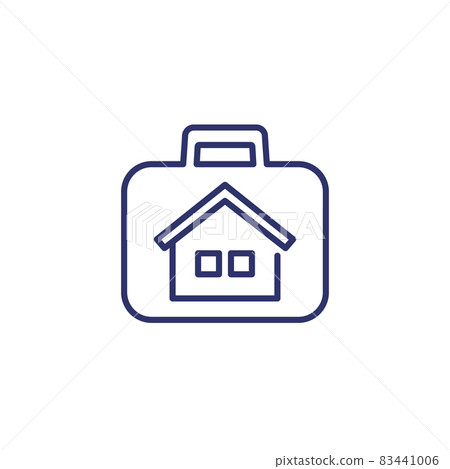 real estate portfolio line icon real estate portfolio line icon 83441006