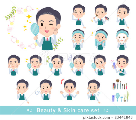 Cosmetology supermarket clerk male set 83441943