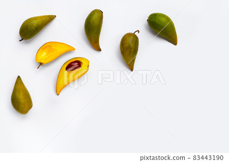 Canistel fruit on white background. 83443190