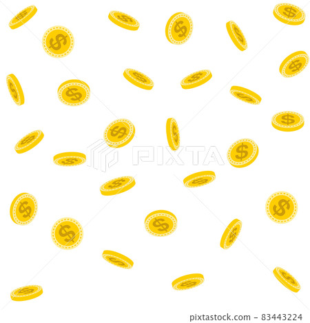 Falling coins, falling money, flying gold coins, golden coin rain. Jackpot or success concept. coin rain Falling coins, falling money, flying gold coins, golden coin rain. Jackpot or success concept. coin rain 83443224