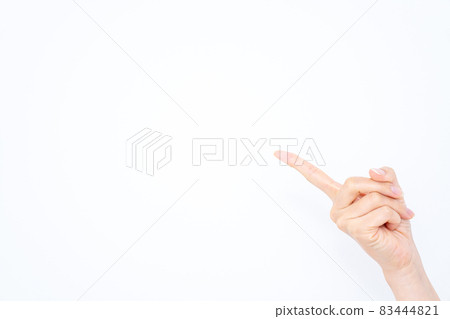 Female hand pointing [Parts cut] 83444821