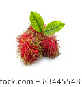 Rambutan isolated on white background 83445548