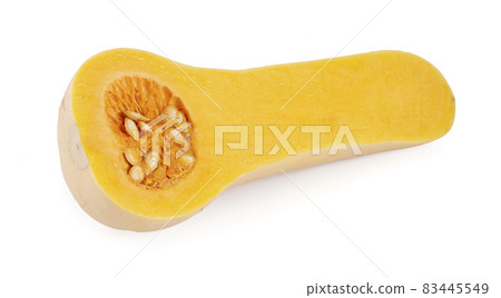 Butternut squash isolated on white background Butternut squash isolated on white background 83445549
