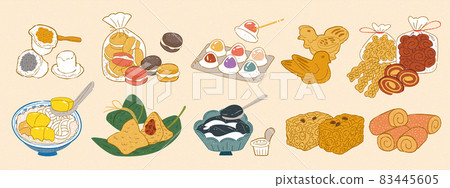 Taiwanese old school dessert set Taiwanese old school dessert set 83445605