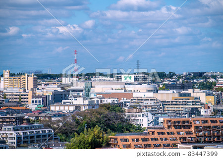 橫濱都市風景多摩廣場站等的看法在日本 83447399