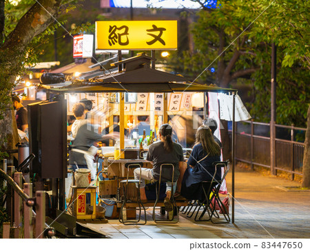 Nakasu no Yatai entertainment district Nakasu in Hakata-ku, Fukuoka City 83447650