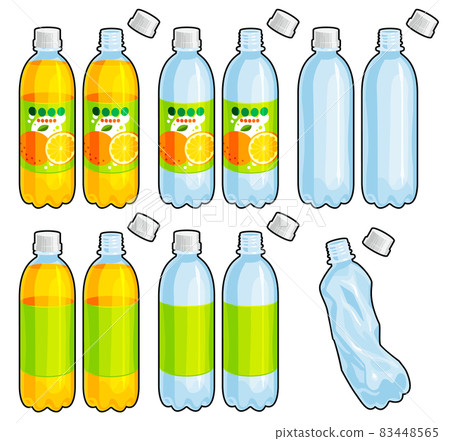 帶有外線的 500 毫升 PET 瓶的插圖 83448565
