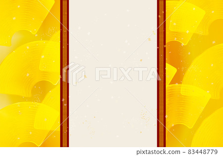 Golden beautiful Japanese pattern background material Golden beautiful Japanese pattern background material 83448779