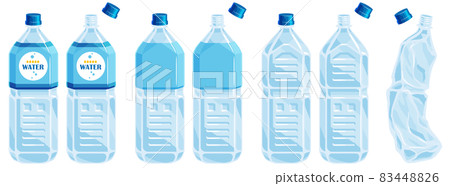 2L PET bottle illustration without line 83448826