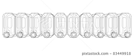 Cans of car liquids. Vector Cans of car liquids. Vector 83449918