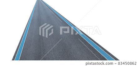 Empty asphalt international race track 83450862