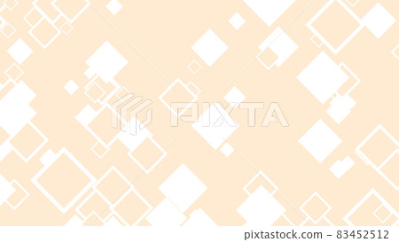 Simple diamond-shaped particle illustration pastel orange [with another version] 83452512