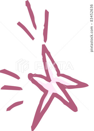 Doodle of a shining star drawn by a child Glitter star Doodle of a shining star drawn by a child Glitter star 83452636
