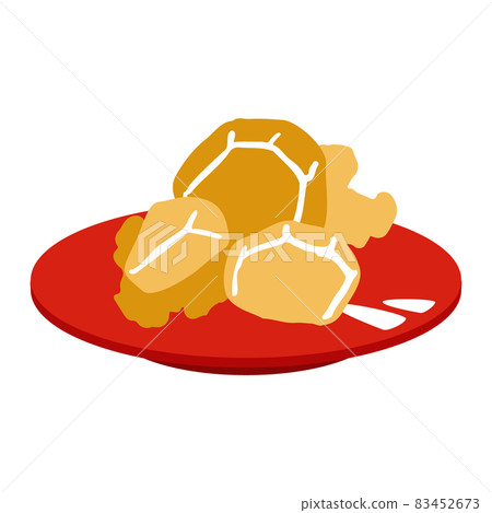 New Year's card material New Year dishes Kuri-kinton 83452673