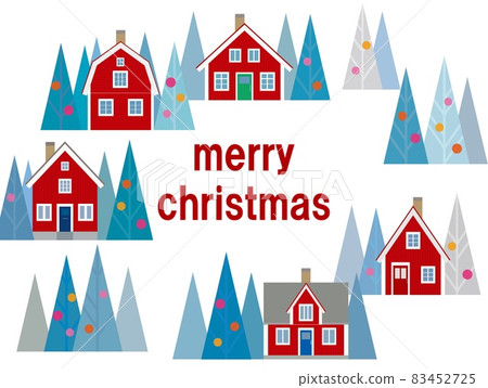 聖誕快樂冬季景觀瑞典 聖誕快樂冬季景觀瑞典 83452725