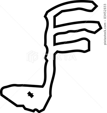 兒童歌唱旋律繪製的音符符號 83452833