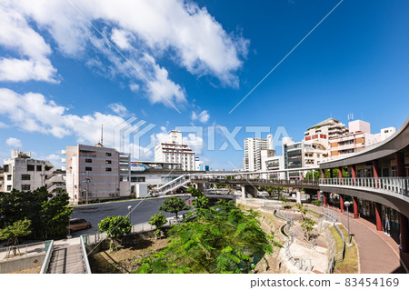 Asato River Water Garden and Monorail Makishi Station in Naha, Okinawa 83454169
