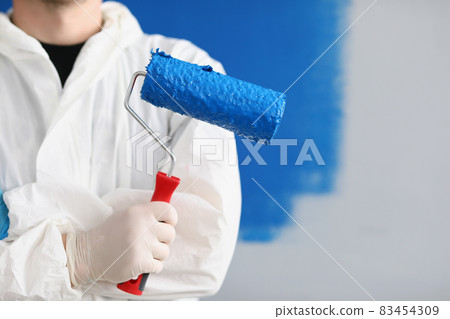 Cover wall in blue colour Cover wall in blue colour 83454309