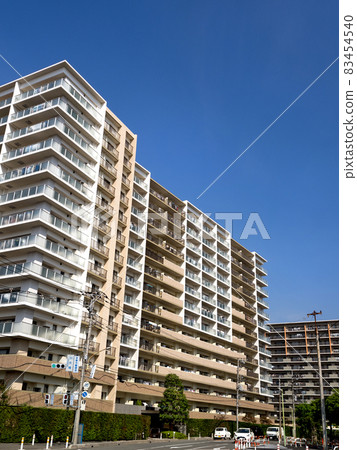 High-rise apartment in a residential area High-rise apartment in a residential area 83454540