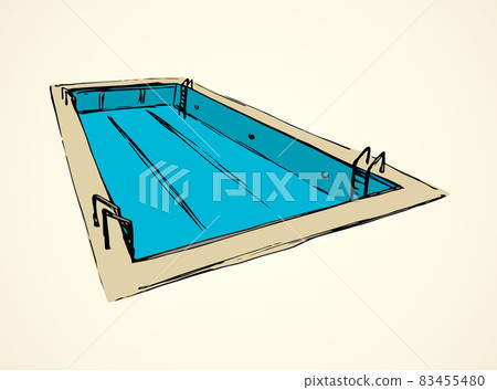 Pool. Vector drawing 83455480
