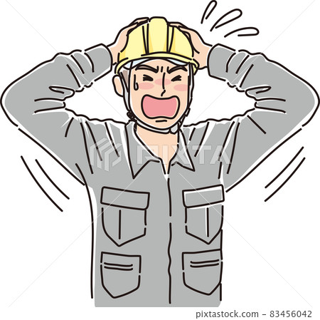 Gaten male _ holding his head 83456042