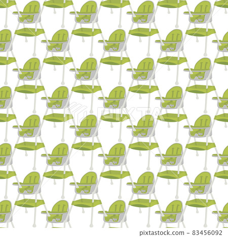 Illustration on theme colorful modern child high chair Illustration on theme colorful modern child high chair 83456092