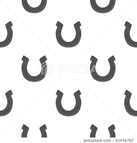 Illustration on theme Irish holiday St Patrick day, seamless horseshoes Illustration on theme Irish holiday St Patrick day, seamless horseshoes 83456707