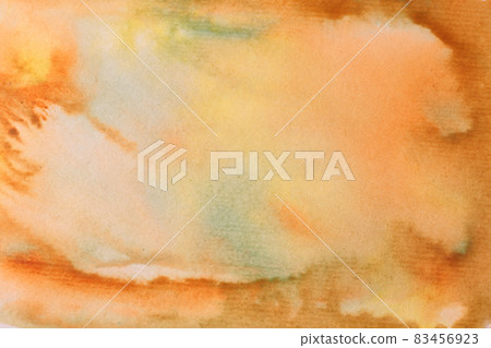 hand painted orange and green watercolour background hand painted orange and green watercolour background 83456923