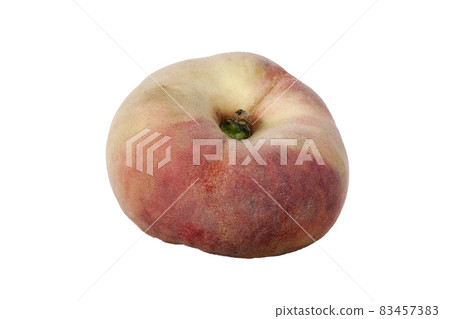 Saturn peach flat peaches also known doughnut peaches Saturn peach flat peaches also known doughnut peaches 83457383