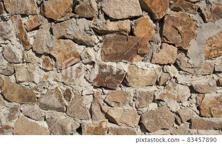 Wall of rough large stones 83457890
