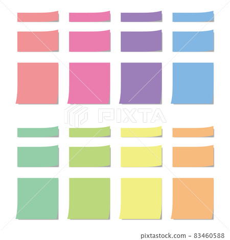 Colorful sticky note set 83460588
