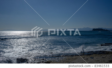 Enoshima sea and blue sky 83461533