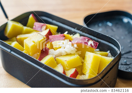 Sweet potato rice cooked with Mestin Sweet potato rice cooked with Mestin 83462116