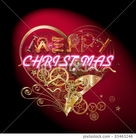 Steampunk gear mechanical heart 83463246