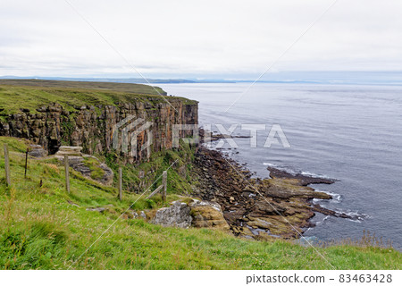 Scenic cliffs in Dunnet Head - Caithness - Scotland Scenic cliffs in Dunnet Head - Caithness - Scotland 83463428
