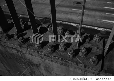 Rusted bolt and nut Rusted bolt and nut 83463552