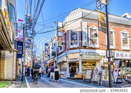 Cityscape of Setagaya, Tokyo Shimokitazawa Shopping Street 83464842