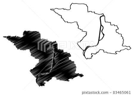 Heilbronn City (Federal Republic of Germany, Baden-Wurttemberg) map vector illustration, scribble sketch City of Heilbronn map Heilbronn City (Federal Republic of Germany, Baden-Wurttemberg) map vector illustration, scribble sketch City of Heilbronn map 83465061