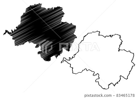 Chemnitz City (Federal Republic of Germany, Saxony) map vector illustration, scribble sketch City of Chemnitz map Chemnitz City (Federal Republic of Germany, Saxony) map vector illustration, scribble sketch City of Chemnitz map 83465178