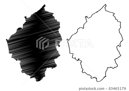 Charleroi City (Kingdom of Belgium, Wallonia Region) map vector illustration, scribble sketch City of Charleroi map Charleroi City (Kingdom of Belgium, Wallonia Region) map vector illustration, scribble sketch City of Charleroi map 83465179