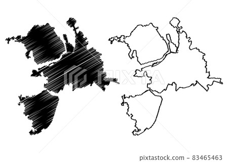 Limerick City (Republic of Ireland, Munster) map vector illustration, scribble sketch City of Limerick map Limerick City (Republic of Ireland, Munster) map vector illustration, scribble sketch City of Limerick map 83465463