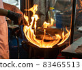 Street food at night on Yaowarat Road, Bangkok, Thailand Noodle shop, Pad Thai restaurant 83465513
