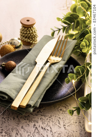 Festive table setting Festive table setting 83467104
