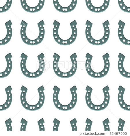 Illustration on theme Irish holiday St Patrick day, seamless horseshoes Illustration on theme Irish holiday St Patrick day, seamless horseshoes 83467900
