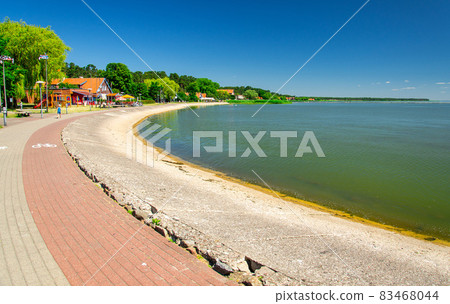 Promenade of village Nida, Curonian Spit, Baltic sea, Lithuania Promenade of village Nida, Curonian Spit, Baltic sea, Lithuania 83468044